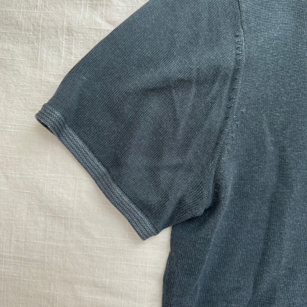 Vintage Kasper Knit Top Short Sleeve Casual Tee T-Shirt Women's Size 12 - Picture 3 of 13